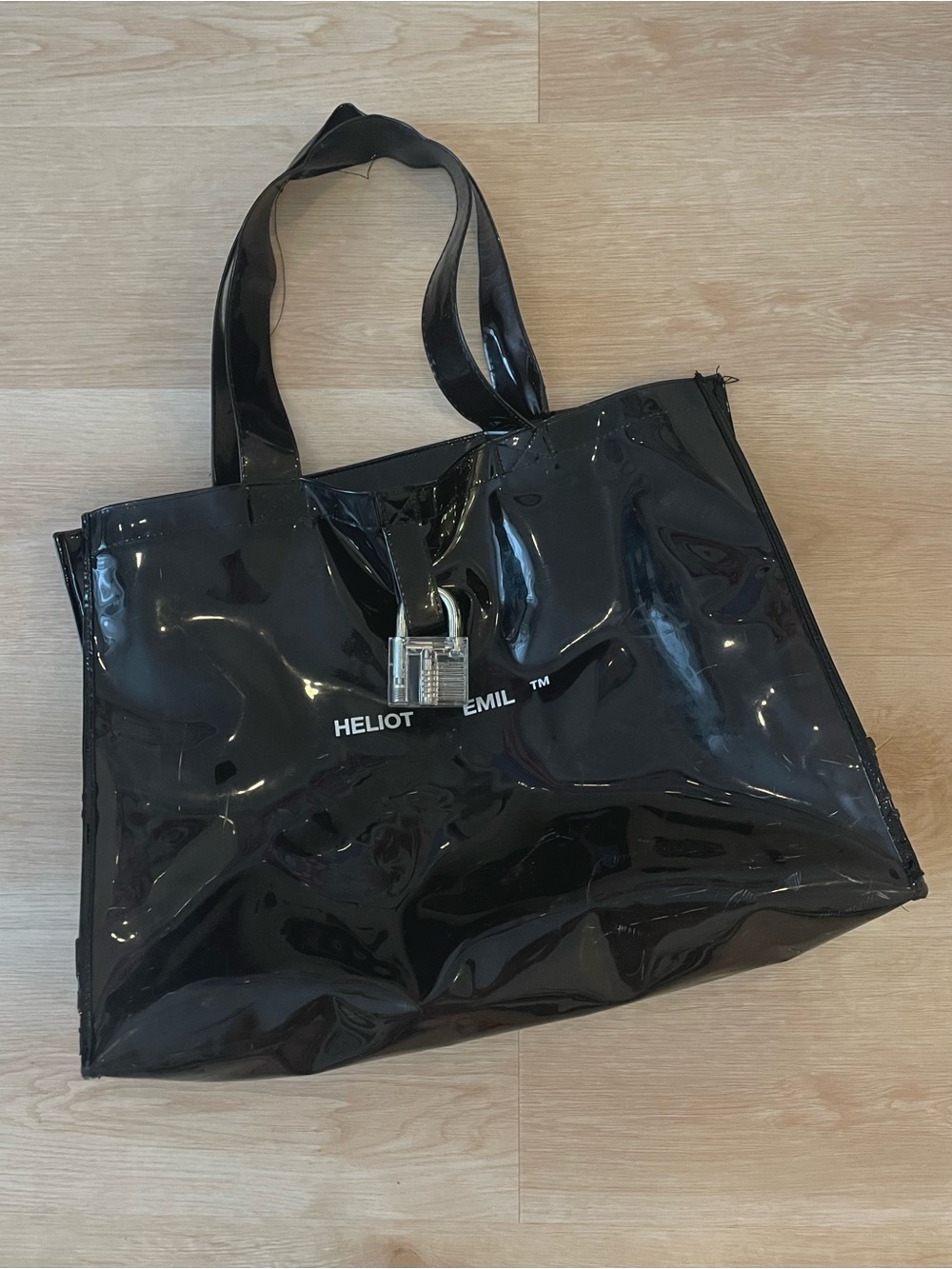 HELIOT EMIL Vinyl Tote Bag Black